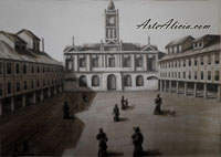 To extend photo of picture: Plaza mayor de Ciudad Real en 1900